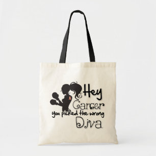 Bolsa Tote Hey cancer Endometrial você escolheu a diva errad