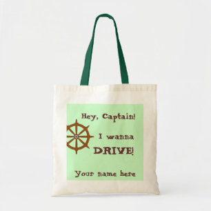 Bolsa Tote Hey capitão Engraçado Personalized