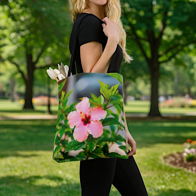 Bolsa Tote Hibisco Rosa (Criador carregado)