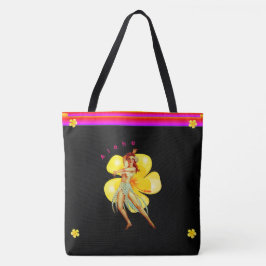 Bolsa Tote Hibiscus - (aloha/Carregar do lado frontal do Hava