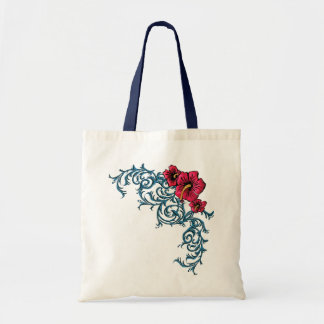 Bolsa Tote Hibiscus chocante
