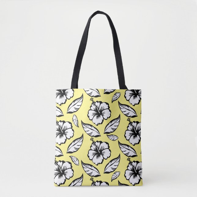 Bolsa Tote Hibiscus Floral (Frente)