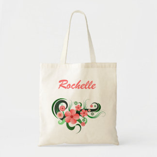 Bolsa Tote Hibiscus Florist Floral Flor Orçamento Tote Bag
