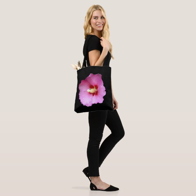 Bolsa Tote Hibiscus Rosa Por Toda A Impressão (No(a) Modelo)