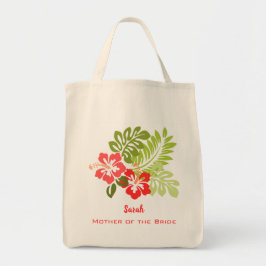 Bolsa Tote Hibiscus Tropical Editável