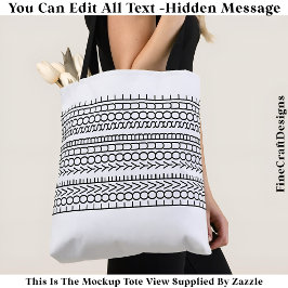 Bolsa Tote Hidden Message Love Your Soul, Custom 109B Quote