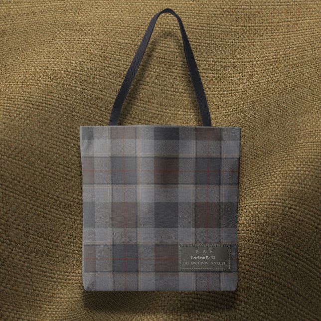 Bolsa Tote Highlands Dispatch: Tartan de Campo Personalizado (Criador carregado)