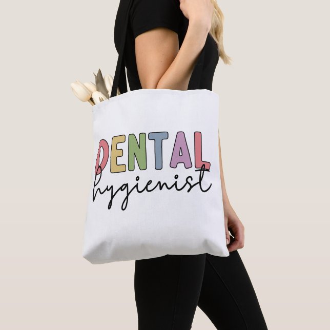 Bolsa Tote Higienista Dental RDH Registrada Higienista Dental (Close Up)