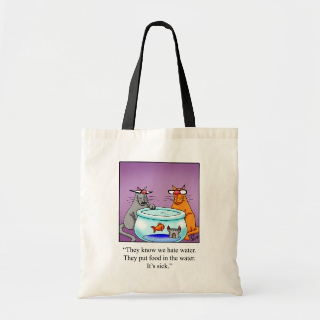Bolsa Tote Hillarie Cat Humor Tote Bag (Frente)