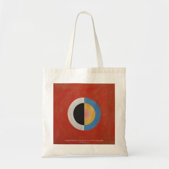 Bolsa Tote Hilma af Klint abstrato art Tote Bag (Frente)