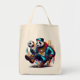 Bolsa Tote Hip Hop Panda Futebol de Verão Esportes