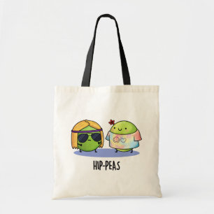 Bolsa Tote Hip-peas Engraçado Hippie Peas Pun