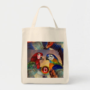 BOLSA TOTE HIPER PARROTS/ARA VERMELHO E AZUL