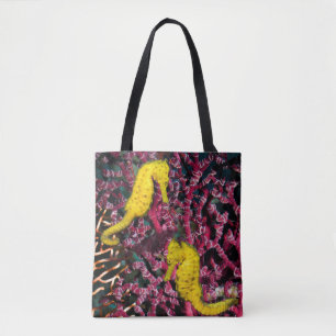 Bolsa Tote Hipocampo comum Taeniopterus do cavalo de mar