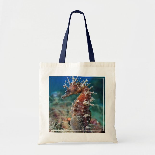 Bolsa Tote Hipocampo Ramulosus do cavalo de mar | (Frente)