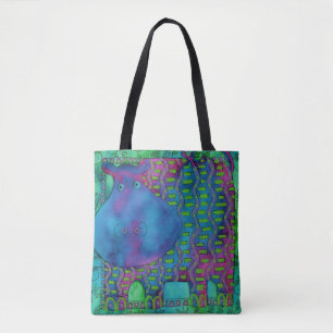 Bolsa Tote Hipopótamo Estampado