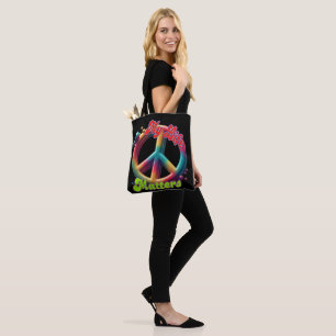 Bolsa Tote Hippie Amor Paz A Vida Importa Personalizado