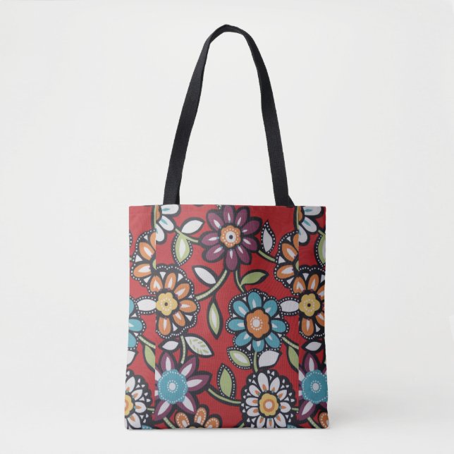 Bolsa Tote hippie flower power groovy (Frente)