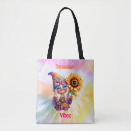 Bolsa Tote Hippie Gnome Summer Vibes