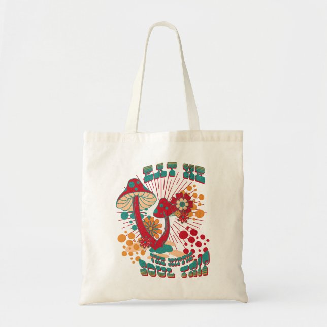 Bolsa Tote Hippie Soul Trip Summer Vintage Mushroom (Frente)