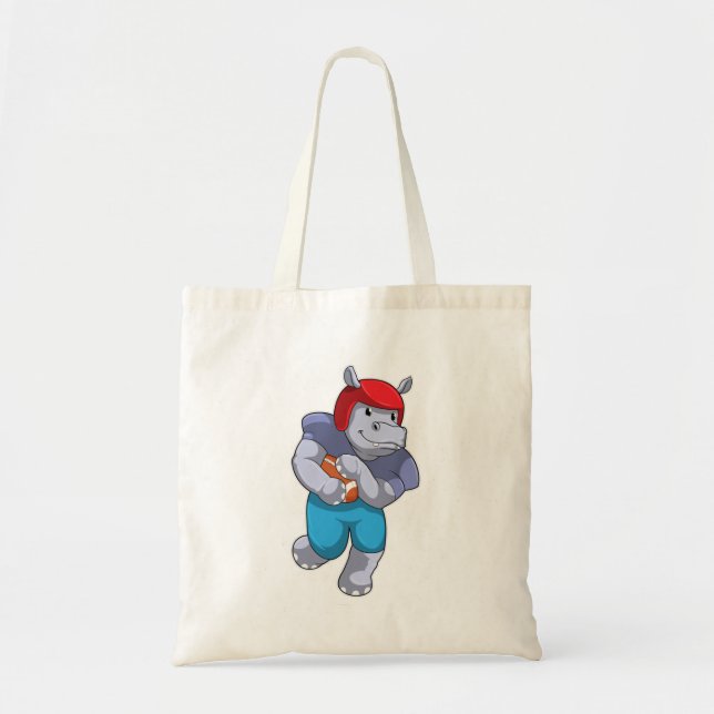 Bolsa Tote Hippo no Futebol (Frente)