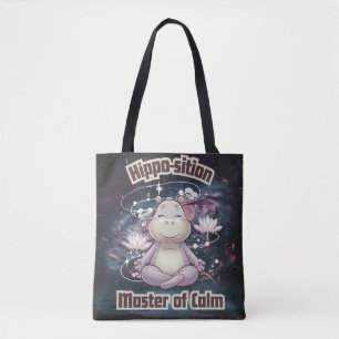 Bolsa Tote Hippo-sition - Mestre de Calm Zen Design