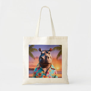 Bolsa Tote Hippopotamus Holiday