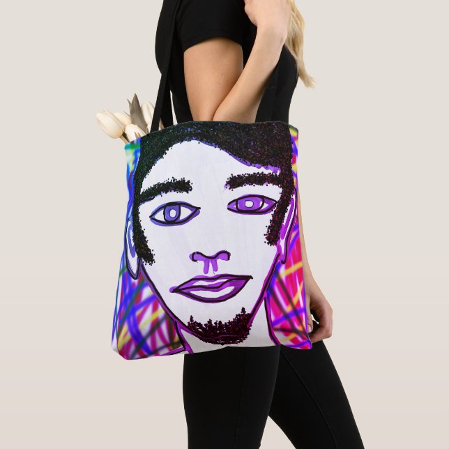 Bolsa Tote Hipster Steve Funky Legal Grafite Brilho (Close Up)