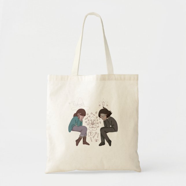 Bolsa Tote História de Fantasia Vintage  (Frente)