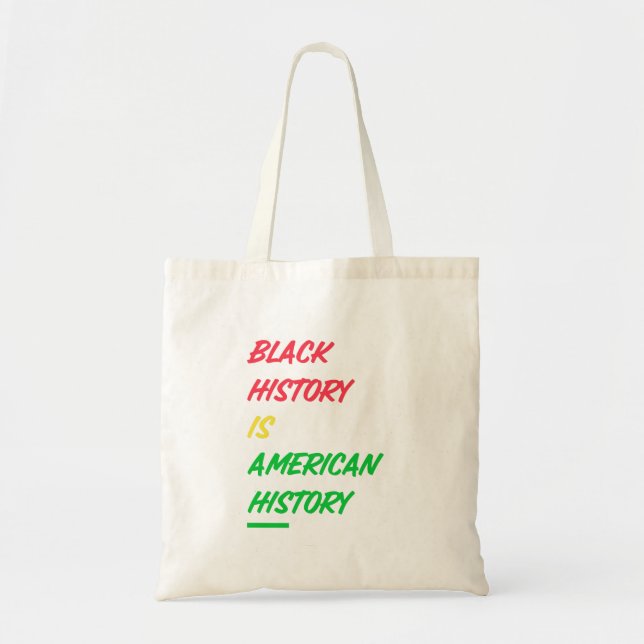 Bolsa Tote História Negra é História Americana (Frente)