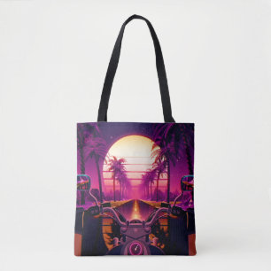 Bolsa Tote Historial de ficção científica retrofuturista dos 