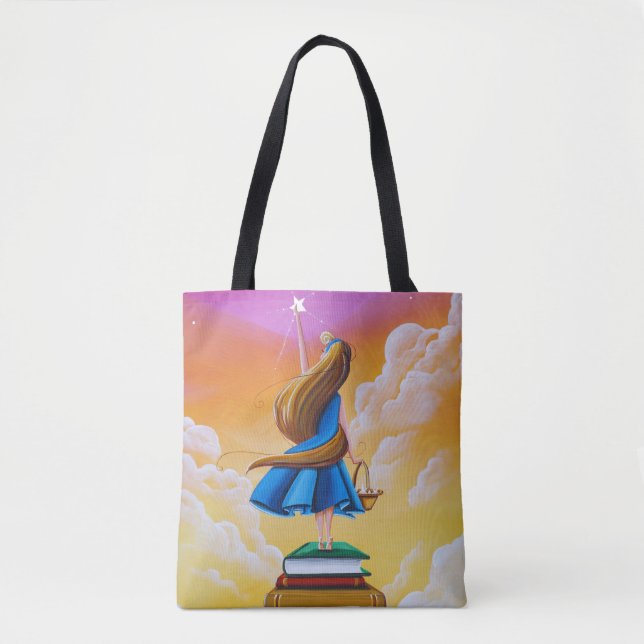 Bolsa Tote Histórias de Bedtime - Biblioteca (Frente)