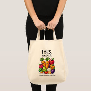 Bolsa Tote Histórias Divertidas de Frutas e Legumes da Mercea