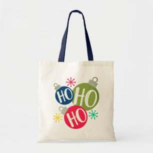 Bolsa Tote Ho Ho Festivo Natal Xmas Moderno