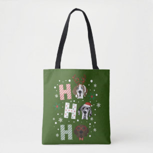 Bolsa Tote Ho Ho Grande Dane Feliz Natal