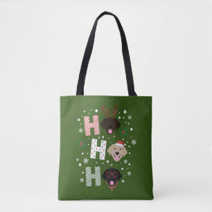 Bolsa Tote Ho Ho Labrador Retriever Feliz Natal