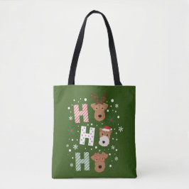 Bolsa Tote Ho Ho Welsh Terrier Feliz Natal