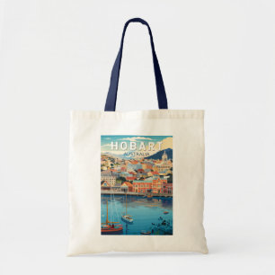 Bolsa Tote Hobart Austrália Viagem Art Vintage