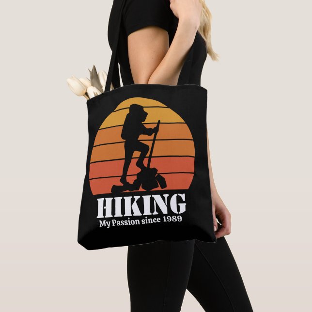 Bolsa Tote Hobby Retro Sunset Personalize (Close Up)