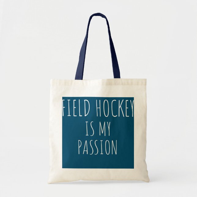 Bolsa Tote Hockey De Campo É Minha Paixão Engraçada Fieldhock (Frente)