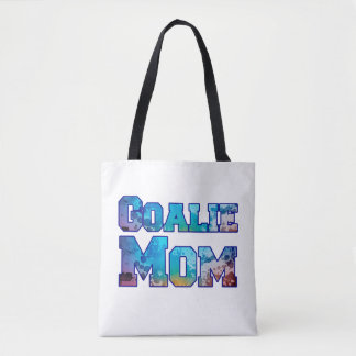 Bolsa Tote Hockey Goalie Mãe Watercolor