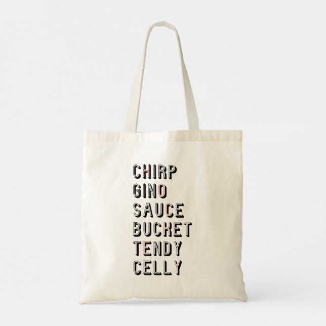 Bolsa Tote Hockey Slang - Balde Chirp Gino Sauce Tendy Celly (Verso)