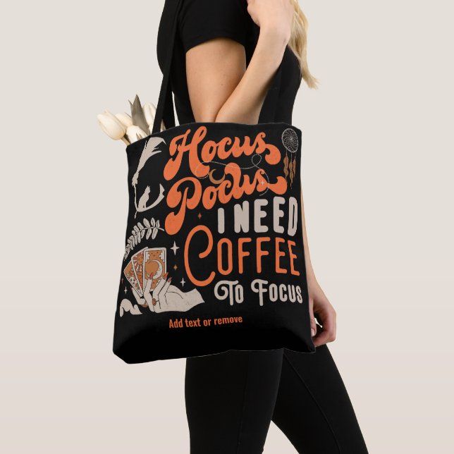 Bolsa Tote Hocus Pocus Coffee Para Focar Fotografia No Dia da (Close Up)