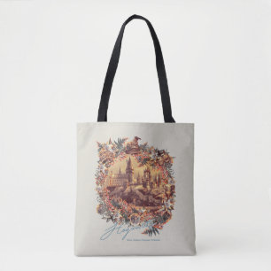 Bolsa Tote HOGWARTS™ CASTLE - Gráfico Floral