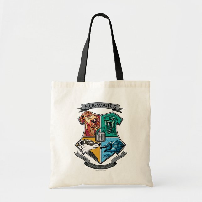Bolsa Tote HOGWARTS™ Crosshatch Emblem (Frente)