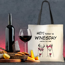 Bolsa Tote Hoje é Citação Engraçada de Winesday
