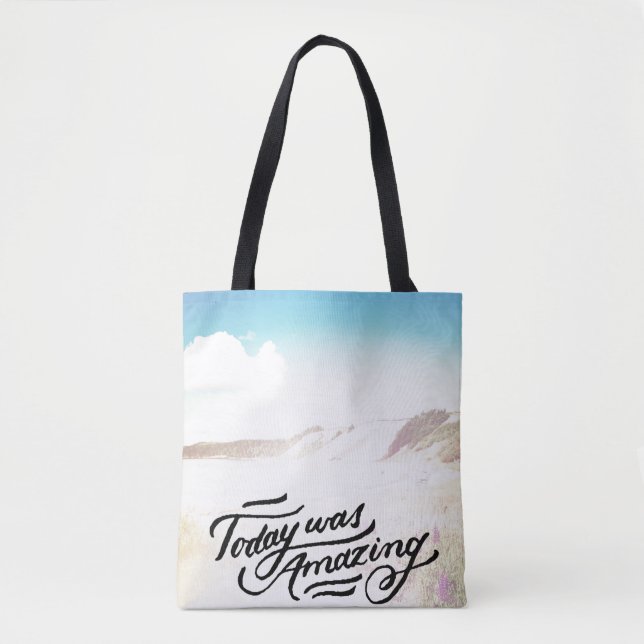 Bolsa Tote Hoje era surpreendente (Frente)