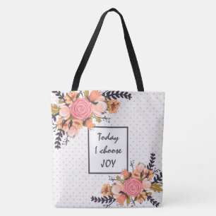 Bolsa Tote Hoje eu escolho a ALEGRIA