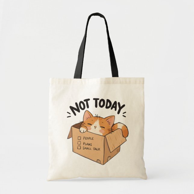 Bolsa Tote Hoje não (Frente)
