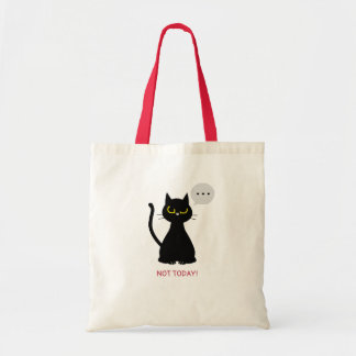 Bolsa Tote HOJE NÃO! - Saco de Toia Preto Engraçado
